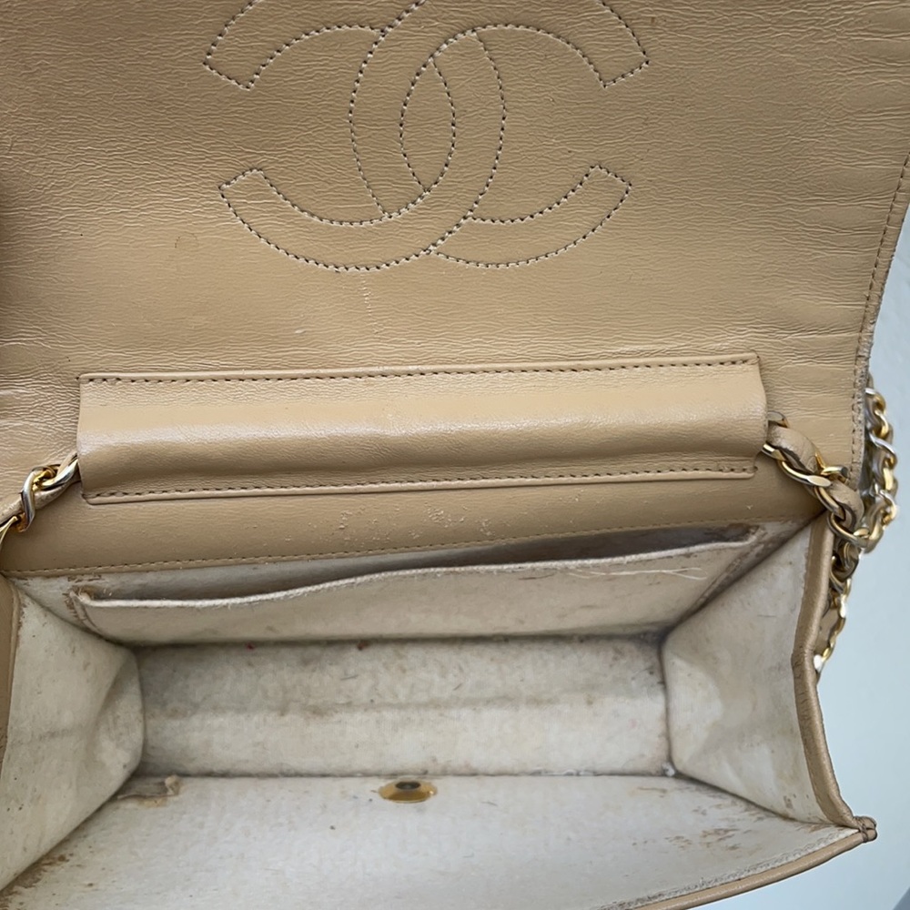 Authentic Tan Chanel Bag - Picture 5 of 12